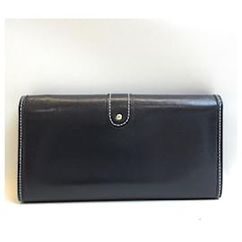 Louis Vuitton-Louis Vuitton Long Wallet Portefeuille Sarah Leather -Blue