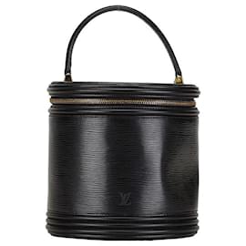Louis Vuitton-Louis Vuitton Epi Cannes Handbag Black Leather-Black
