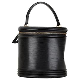 Louis Vuitton-Louis Vuitton Epi Cannes Handbag Black Leather-Black