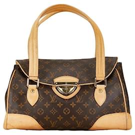 Louis Vuitton-Louis Vuitton Beverly GM Handbag Shoulder Bag Brown-Brown