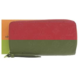 Louis Vuitton-Louis Vuitton Monogram Empreinte Zippy Wallet Long Wallet-Red
