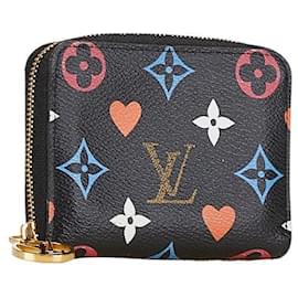 Louis Vuitton-Louis Vuitton Monogram Game On Zippy Coin Purse-Black