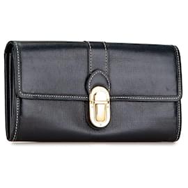 Louis Vuitton-Louis Vuitton Leather Long Wallet-Blue