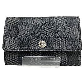 Louis Vuitton Damier Leather Key Case N62662 Grey