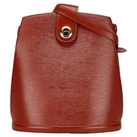 Louis Vuitton-Louis Vuitton Cluny Leather Shoulder Bag-Brown