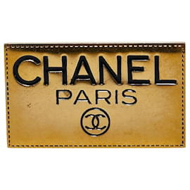 Chanel-Chanel Logo Plate Coco Mark Brooch Gold Plated-Golden,Metallic