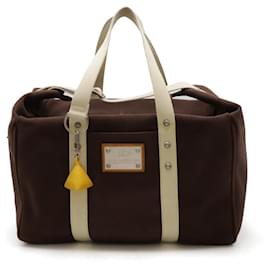 Louis Vuitton-Louis Vuitton Antigua Canvas Weekend Boston Bag-Brown