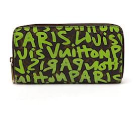 Louis Vuitton-Louis Vuitton Graffiti Zippy Wallet-Green
