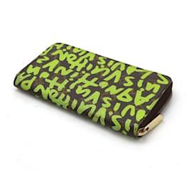 Louis Vuitton-Louis Vuitton Graffiti Zippy Wallet-Green