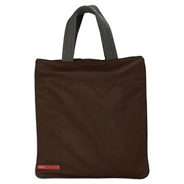 Bolso tote de nylon Prada marrón gris Castaño