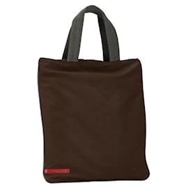 Prada-Prada Nylon Tote Bag Brown Gray-Brown
