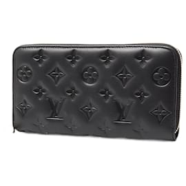 Louis Vuitton-Louis Vuitton Zippy Wallet Embossed Lambskin Black M81510-Black