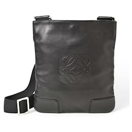 Loewe-Loewe Calfskin Shoulder/Messenger Bag-Black