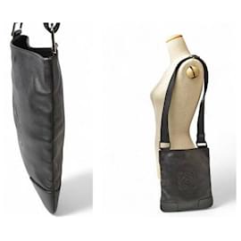 Loewe-Loewe Calfskin Shoulder/Messenger Bag-Black