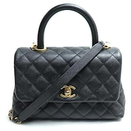 Chanel-Chanel Matelasse Coco Handle XS 2Way Bag-Black