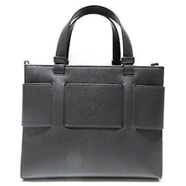 Armani-Armani Exchange Leather Handbag 942690-Black