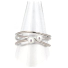 Tasaki Baby-Perlenring K18WG Größe 13 3,7 mm Weiß