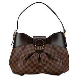 Bolsa de Ombro Louis Vuitton Damier Sistina MM N41541 Marrom