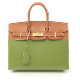 Hermès-Hermes Birkin 25 Handbag Brown-Brown