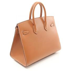 Hermès-Hermes Birkin 25 Handbag Brown-Brown