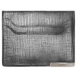 Tod's Leather Card Case XAMBRRF0200NPHB999 Black