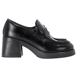 Miu Miu mocassini Penny da 70 mm in pelle nera Nero
