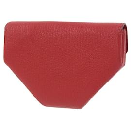 Hermès-Hermes Le Soir Sandouze Coin Case Chevre Red-Red