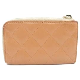 Chanel-Chanel Lambskin Matelasse Coin Case-Pink