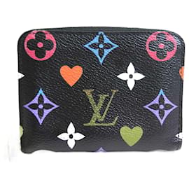 Louis Vuitton-Louis Vuitton Monogram Multicolor Zippy Coin Purse-Black