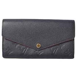 Cartera Sarah de cuero Monogram Empreinte de Louis Vuitton Azul