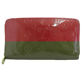 Louis Vuitton-Louis Vuitton Monogram Vernis Zippy Organizer Long Wallet M93611-Red