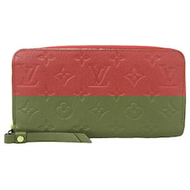Louis Vuitton-Louis Vuitton Monogram Empreinte Zippy Wallet-Red