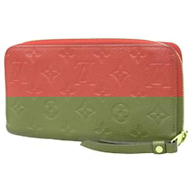 Louis Vuitton-Louis Vuitton Monogram Empreinte Zippy Wallet-Red