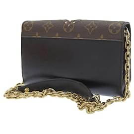 Louis Vuitton-Louis Vuitton Monogram Leather Twist Chain Shoulder Bag M62872-Black