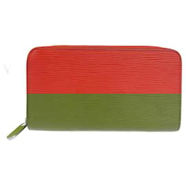 Louis Vuitton-Louis Vuitton Epi Zippy Wallet Long Wallet-Red