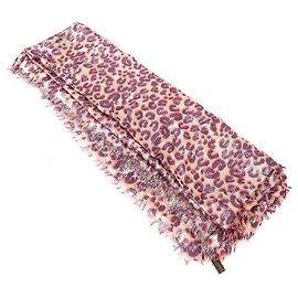 Sciarpa leopardata Louis Vuitton Porpora