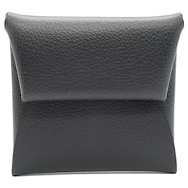 Hermès-Hermes Bastia Blue Nuit Coin Case Leather-Black