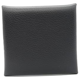 Hermès-Hermes Bastia Blue Nuit Coin Case Leather-Black