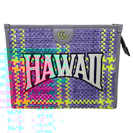 Gucci-Gucci 2023 Hawaii Logo Clutch Bag 744973-Green