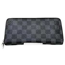 Louis Vuitton-Louis Vuitton Damier Graphite Zippy Wallet-Black