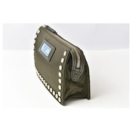 Prada-Prada Tessuto Cosmetic/Travel Pouch-Green
