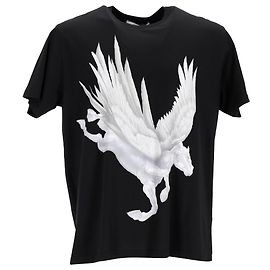 Camiseta gráfica Givenchy Rare Pegasus en algodón negro Negro