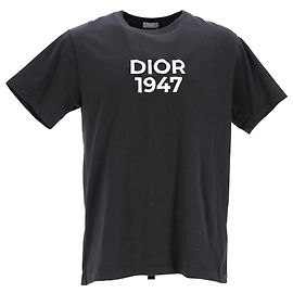 Camiseta estampada Dior 1947 en algodón negro Negro