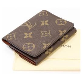 Louis Vuitton-Louis Vuitton Monogram Canvas Card Coin Case M61927-Brown