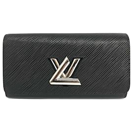 Louis Vuitton-Louis Vuitton Epi Twist Long Wallet-Black