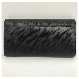 Louis Vuitton-Louis Vuitton Epi Twist Long Wallet-Black