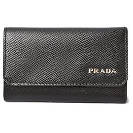 Prada Leather Key Case 2M0025 Black