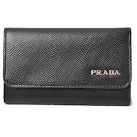 Prada-Prada Leather Key Case 2M0025-Black