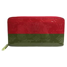 Louis Vuitton-Louis Vuitton Monogram Vernis Zippy Wallet-Red