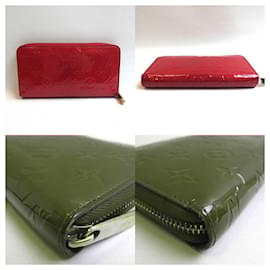 Louis Vuitton-Louis Vuitton Monogram Vernis Zippy Wallet-Red
